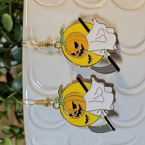🔥LAST PAIR🔥 Ghost with Sythe Charm Drop Earrings